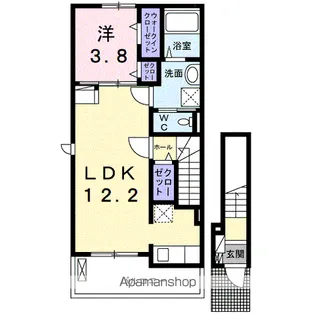 ラペシュ・クオーレ【2階】の間取り