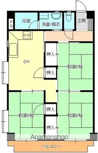 カーサ一番丁【301号室】の間取り