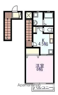 ディアハイム江波【204号室号室】の間取り