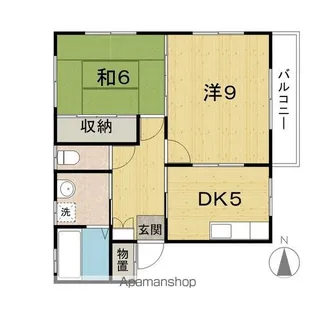 レジデンスはるる【102号室】の間取り