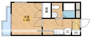 ヴェルデ鷺ノ宮【201号室】の間取り