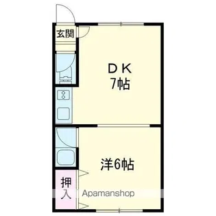 サンコート柏木A【206号室】の間取り