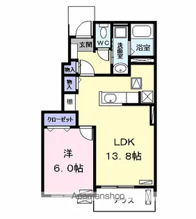 アマ・デトワール【1階】の間取り