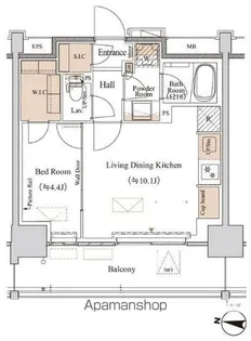 ブランシエスタ木場【3階】の間取り