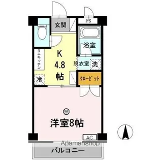 大安寺マンション【3階】の間取り