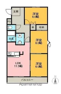 セラミック加藤Ⅲ【4階】の間取り