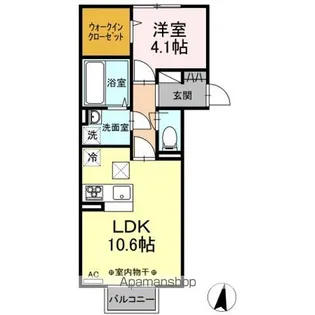 メゾン ド シュシュ【1階】の間取り