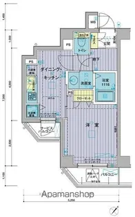 メインステージときわ台Ⅱ【206号室号室】の間取り