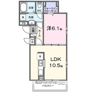 カーサ ビアンカ デュエ【2階】の間取り