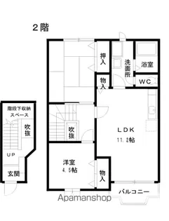 セーナ・ドルチェA【2階】の間取り