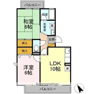 フレグラントアネックスII【2階】の間取り