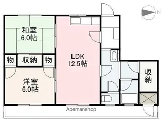ハイツ・リーベンス【2階】の間取り