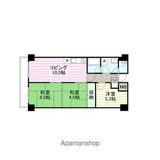 京急仙台プラザ【404号室】の間取り