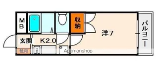 マルエスマンション【4階】の間取り