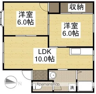 シェンブラ瀬戸A棟【2階】の間取り