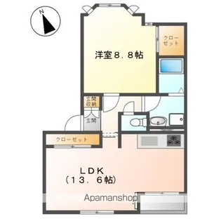 ピュア・コートⅡ【101号室】の間取り