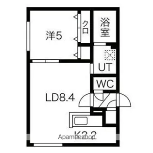 B.M.S豊平(B.M.S 豊平)【3階】の間取り