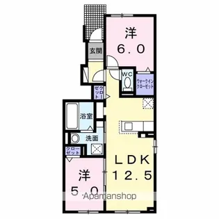ドリーム江別Ⅱ【1階】の間取り