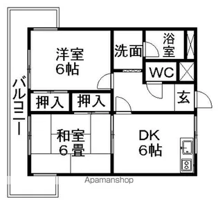 フローレンス西島【4階】の間取り