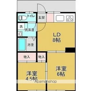 フラワーハイツ【203号室】の間取り