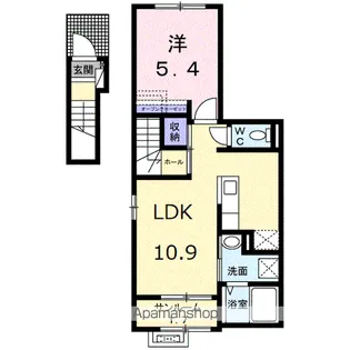 メロー ウィング【2階】の間取り