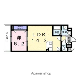 東京都中野区江古田1丁目【アパート】の間取り