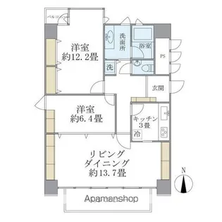 グラン・アクス麹町【5階】の間取り