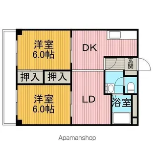 パークハイツスイメイ【1階】の間取り