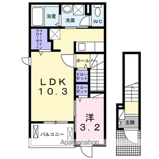 モアナ ハレ【2階】の間取り