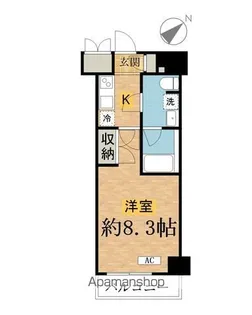 SHOKEN RESIDENCE八王子【713号室】の間取り