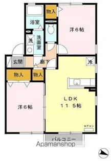 グランシャリオ ABC【2階】の間取り