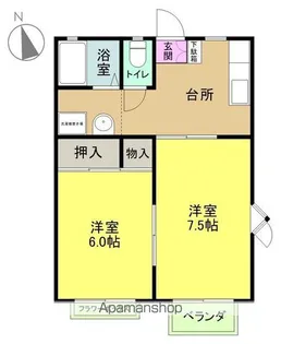 2Kの間取り画像