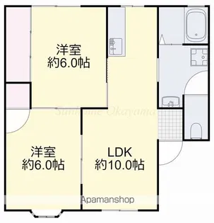 シェンブラ瀬戸A【2階】の間取り