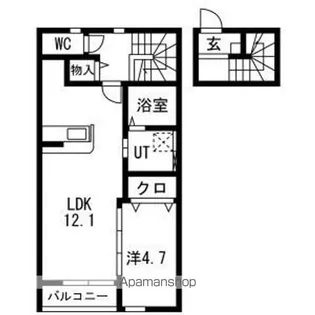 RETRO BASE(レトロ・ベース)【2階】の間取り