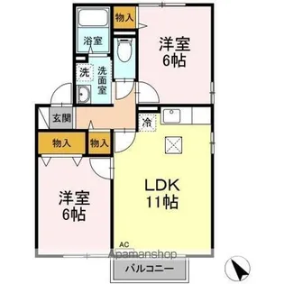 グレースヒル BC【1階】の間取り