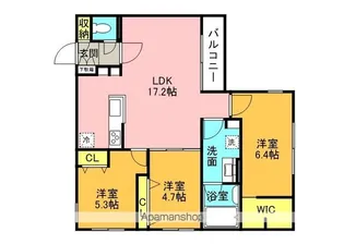 HIGH RESIDENCE YAMAHANA【3階】の間取り