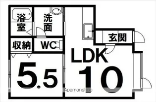 シェソワ【201号室】の間取り
