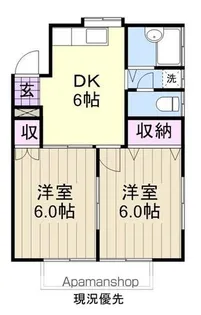シティハイツ金山【2階】の間取り