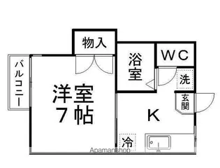 アリス桜ケ丘第1【102号室】の間取り