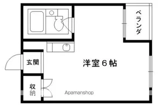 ABLE創久二人司【401号室】の間取り