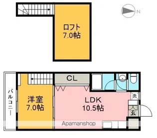 アーバン・ドエルYS【4階】の間取り