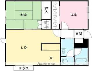 グリーンガーデン松南 B棟【106号室号室】の間取り