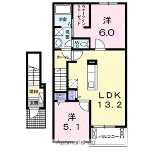 ORIZONS2【2階】の間取り