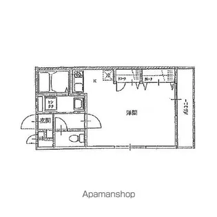 アンプルール ブワ シャトー【1階】の間取り