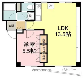 マンションらいらっく【1階】の間取り