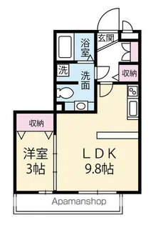 コスモⅠ【305号室】の間取り