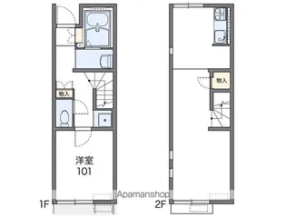レオネクスト住吉A【107号室】の間取り
