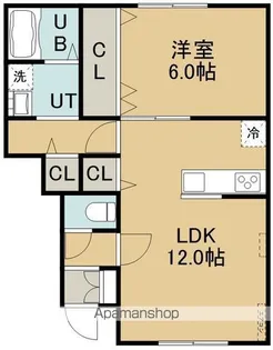 TENMA(テンマ)【102号室】の間取り
