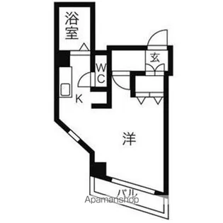 1Kの間取り画像