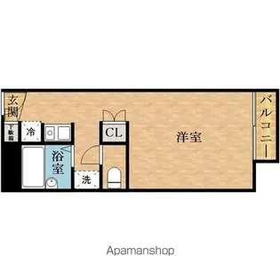 パレス磯上Ⅲ【210号室】の間取り